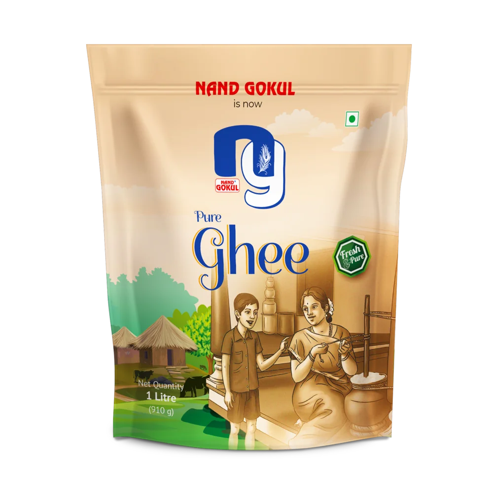 Nand Gokul Buffalo Ghee — 1 Litre Pouch