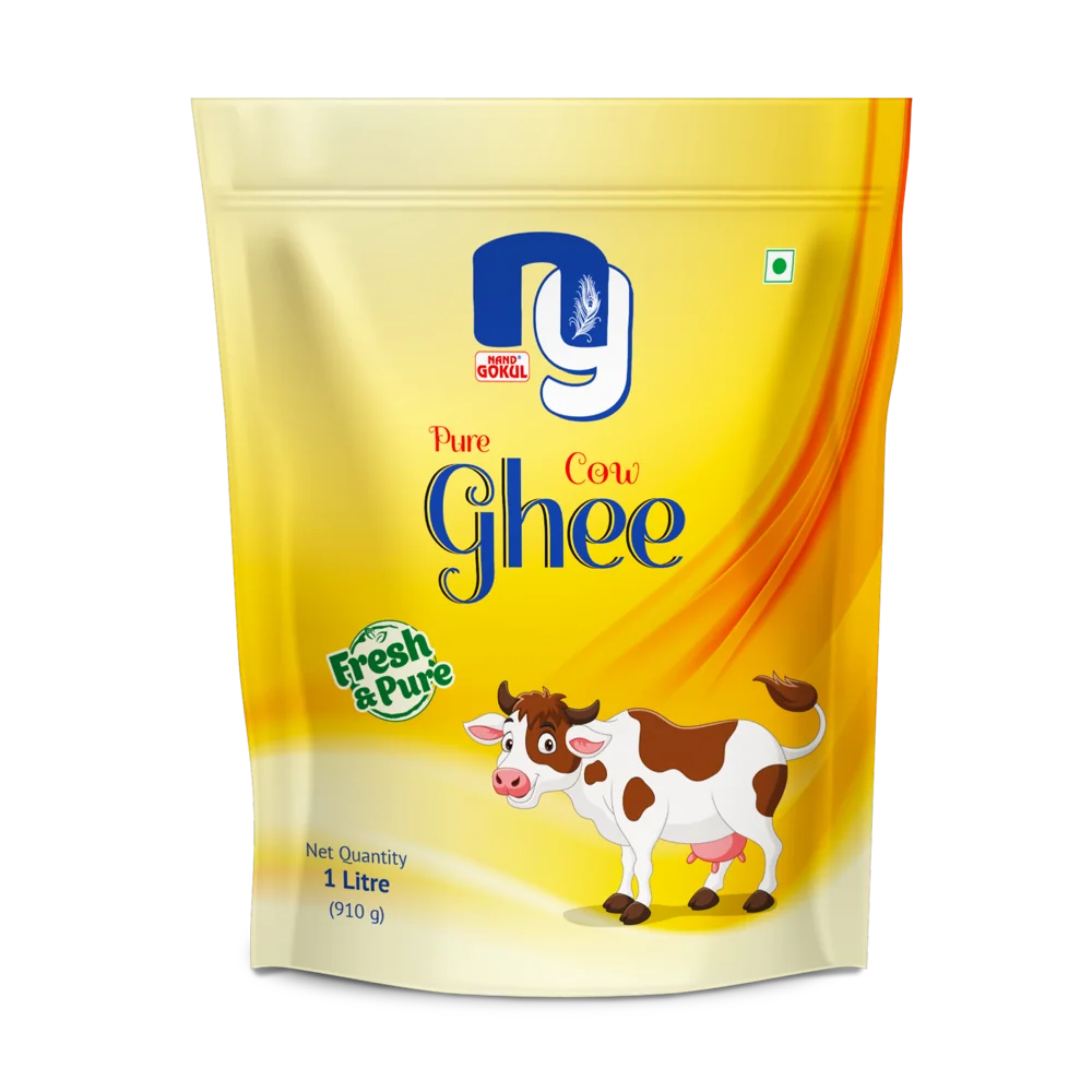 Nand Gokul Pure Cow Ghee — 1 Litre Pouch