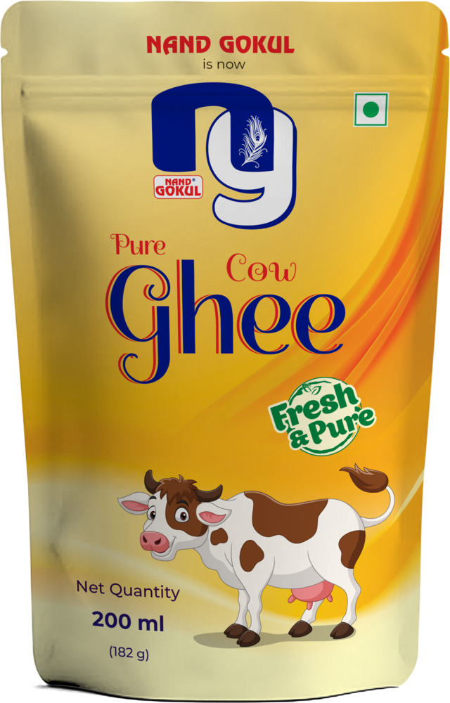 Nand Gokul Pure Cow Ghee — 200ml Pouch
